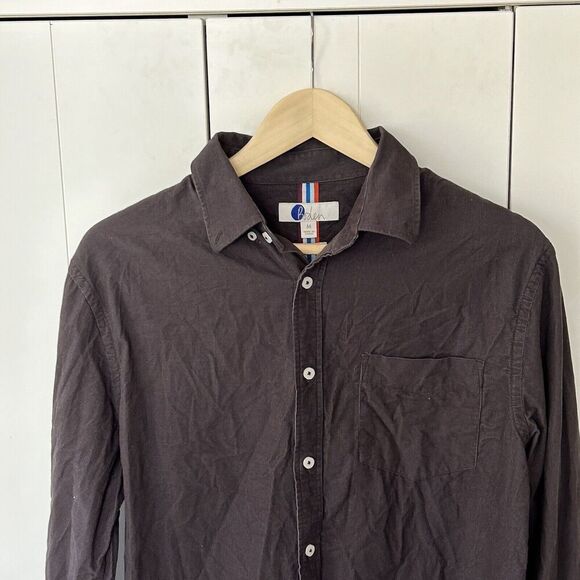 Mens Boden Cord Button Down Shirt Size Medium Regular Fit Brown Soft Corduroy - Picture 2 of 6
